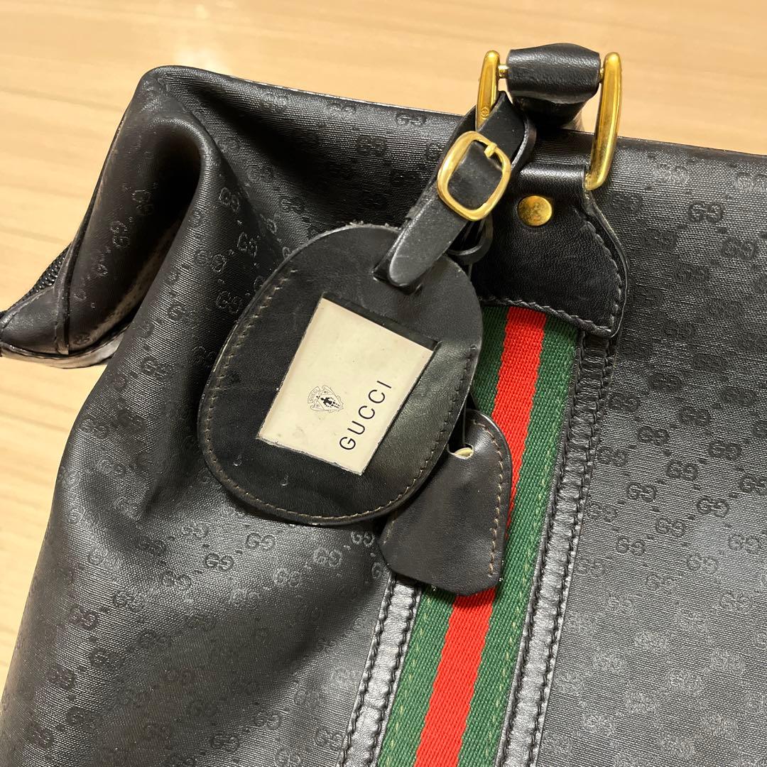 たかはづ専用【希少】オールドGUCCI シェリーライン　ボストンバック