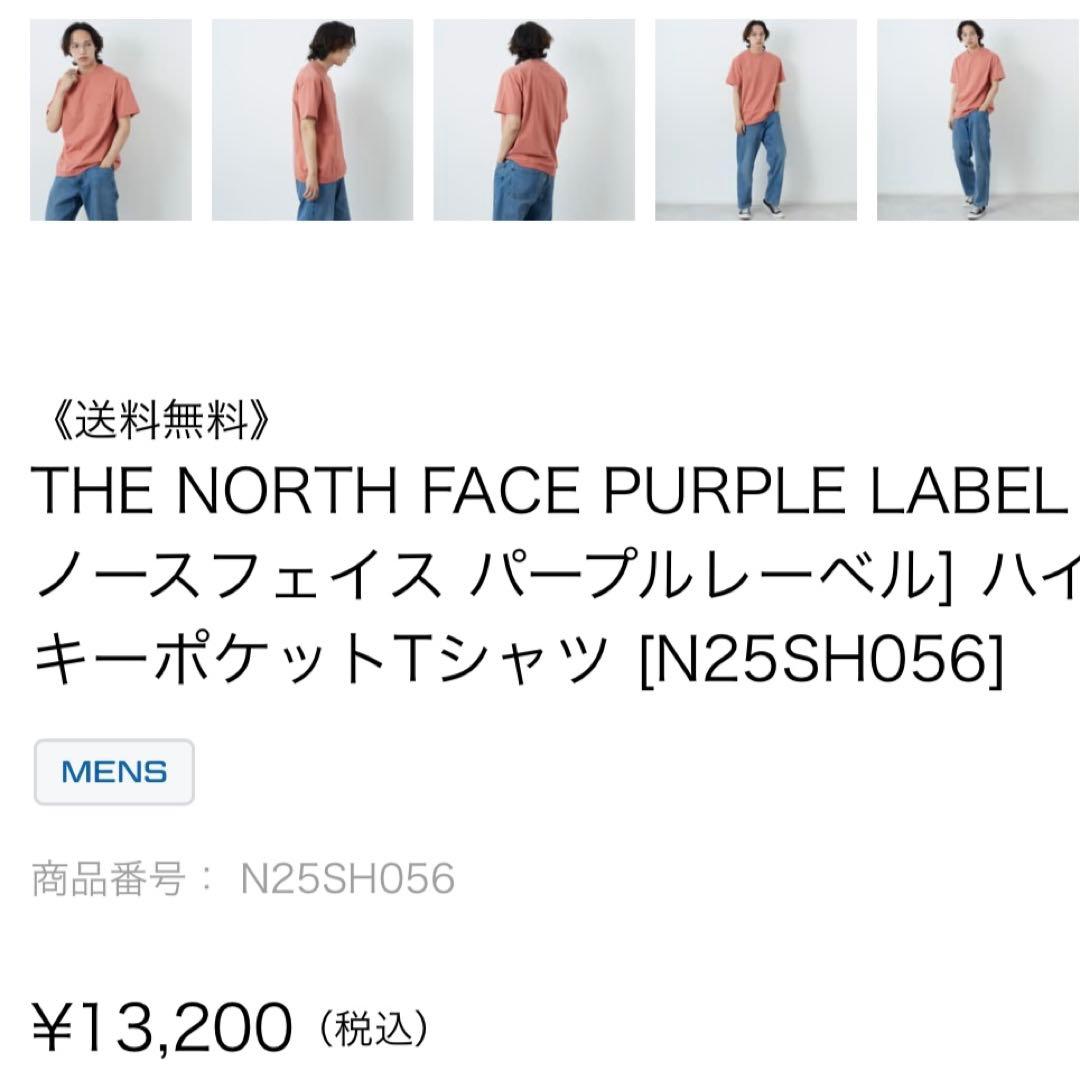 【新品定価13,200円46%off】ノースフェイス パープルレーベル Tシャツ