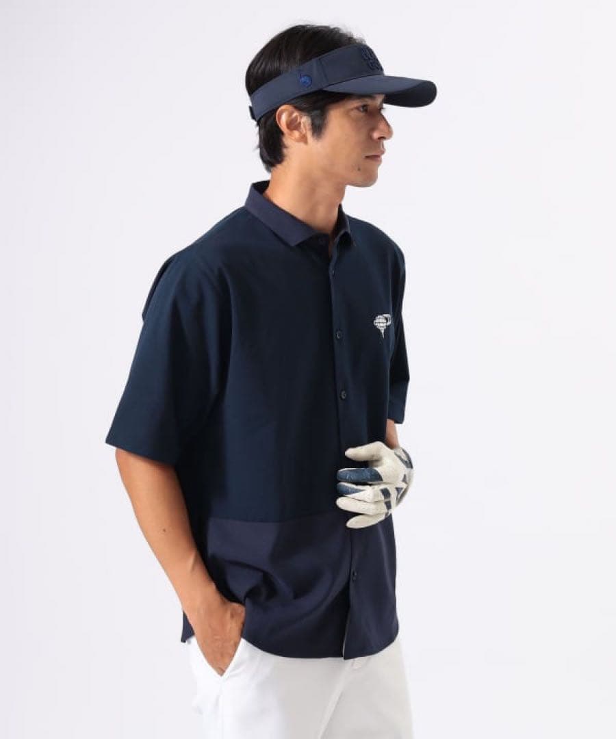 【新品未使用】BEAMSGOLF切り替え ポロ襟シャツ