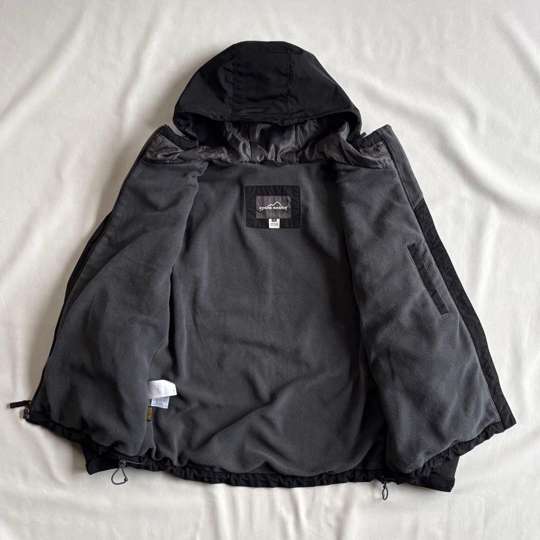 ジャケット・アウター 00s Eddie Bauer nylon hooded jacket BLK