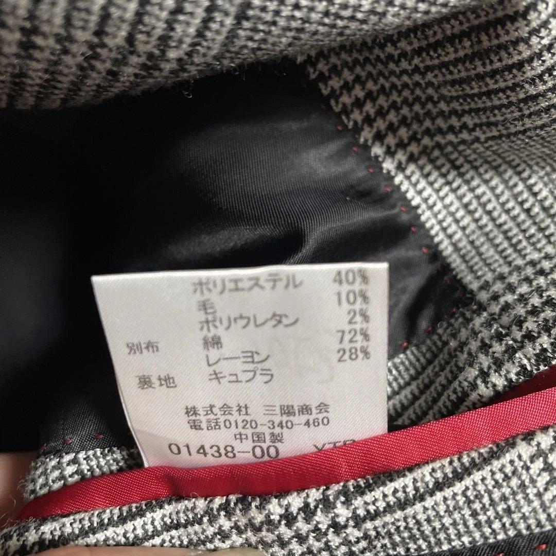 【美品】 ラブレス ベロア 切り替え チェック 裏地シャドーロゴ ジャケット