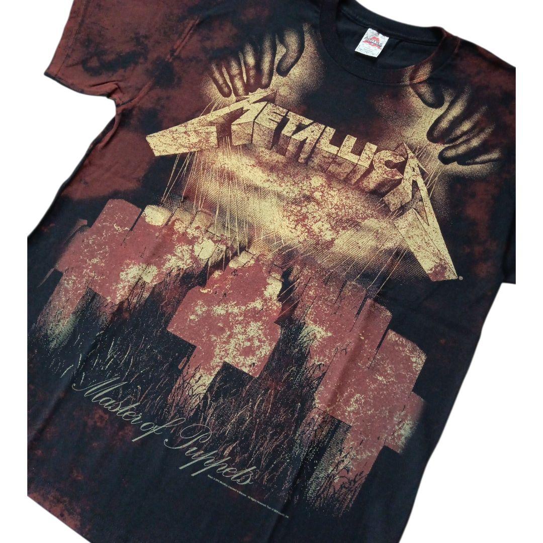 2010年製 メタリカ マスターオブパペッツ 総柄 Tシャツ Lサイズ