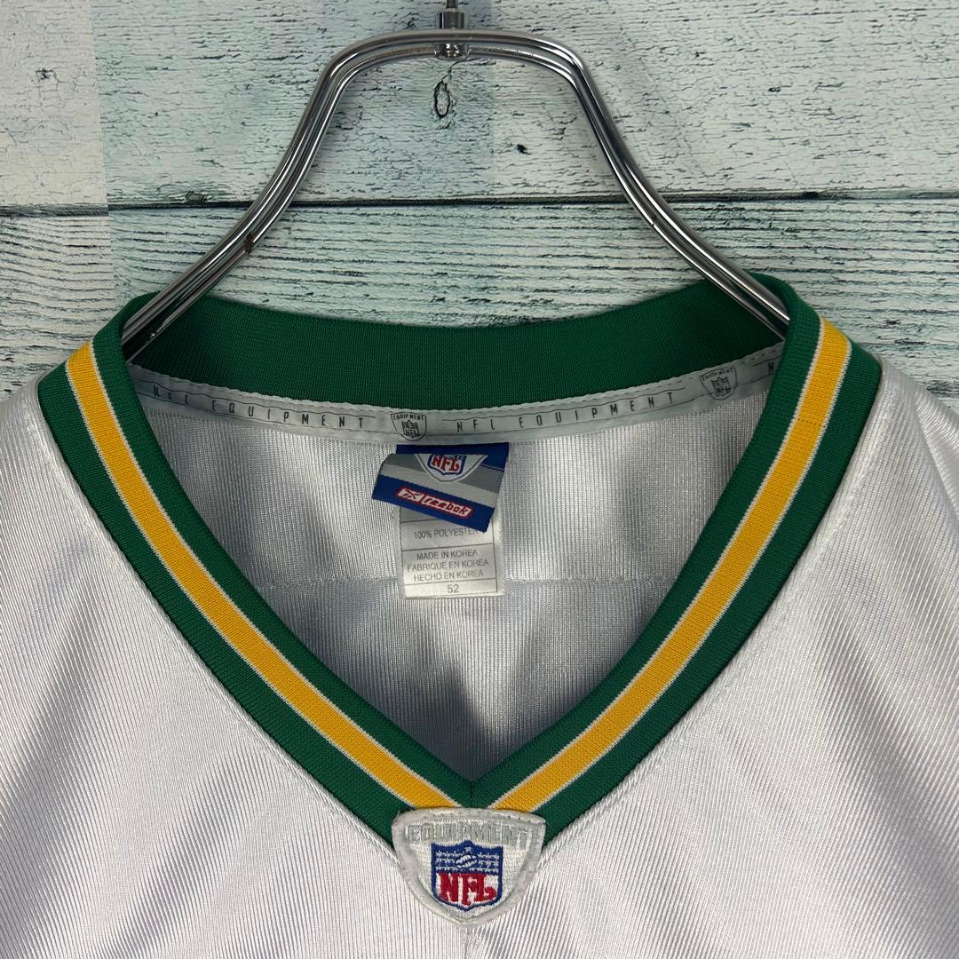 リーボック NFL 全刺繍 パッカーズ アメフトゲームシャツ XL 5514