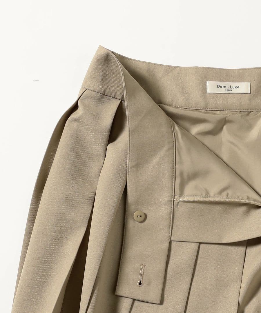 【美品】Demi-Luxe BEAMS　アシンメトリー プリーツスカート