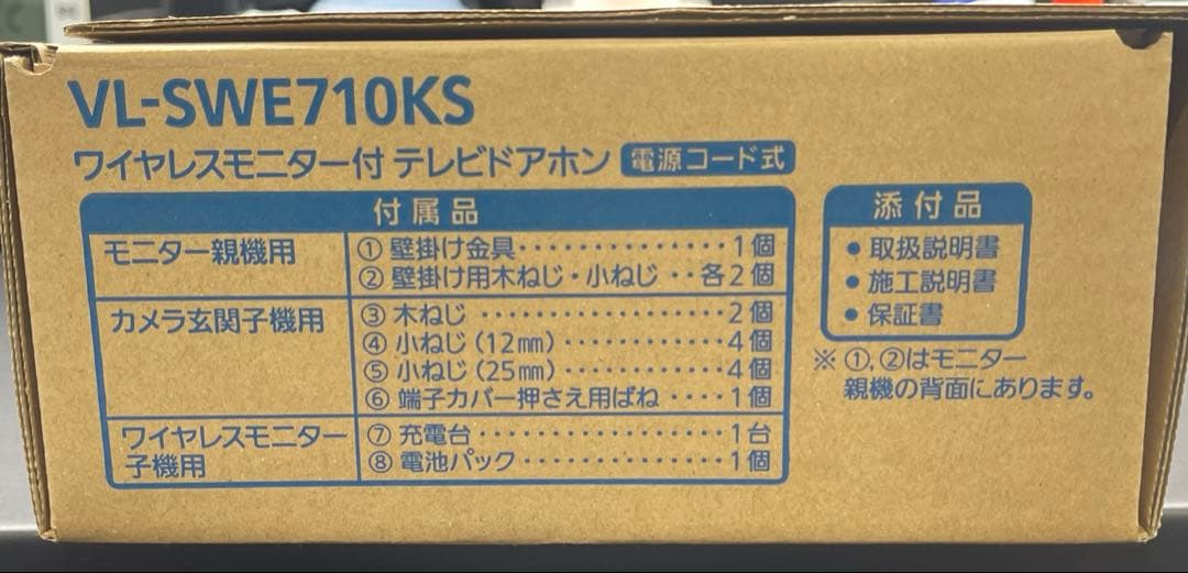 【未開封】Panasonic ワイヤレスモニター子機VL-WD616