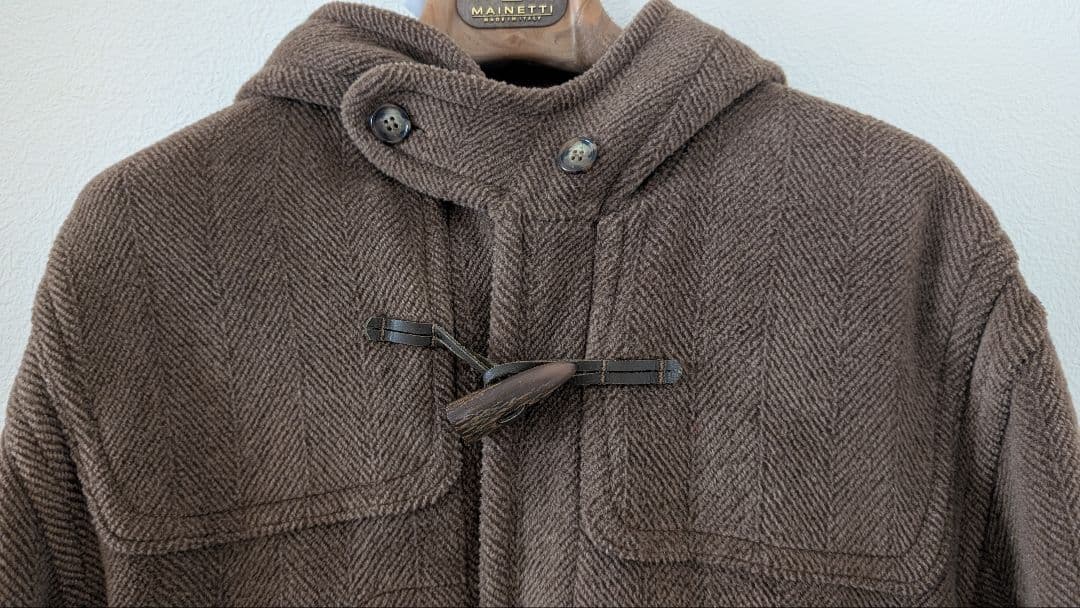 Gloverall KINGSTON ダッフルコート ヘリンボーン ブラウン36