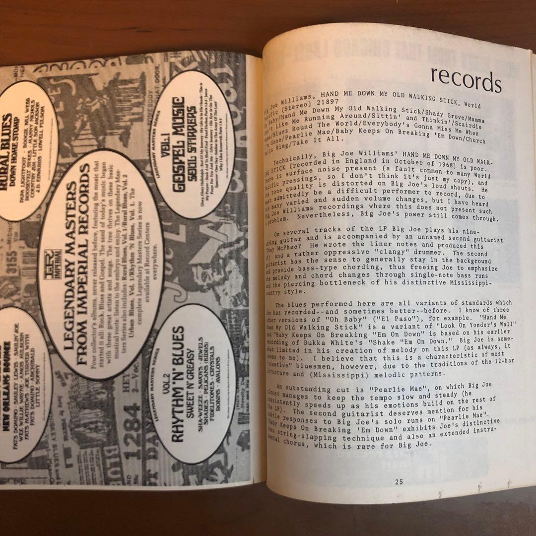 LIVING BLUES Vol. 1 No. 1 1970年春 (洋書)