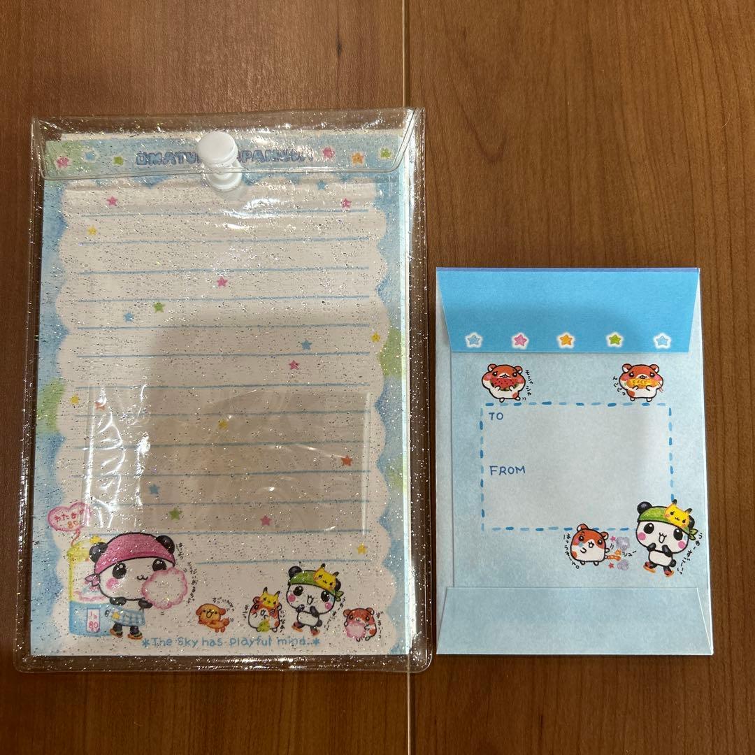 桜*読様 平成レトロ　おまつりこぱむだ　メモ帳・便箋セット　シール・封筒付き　パ