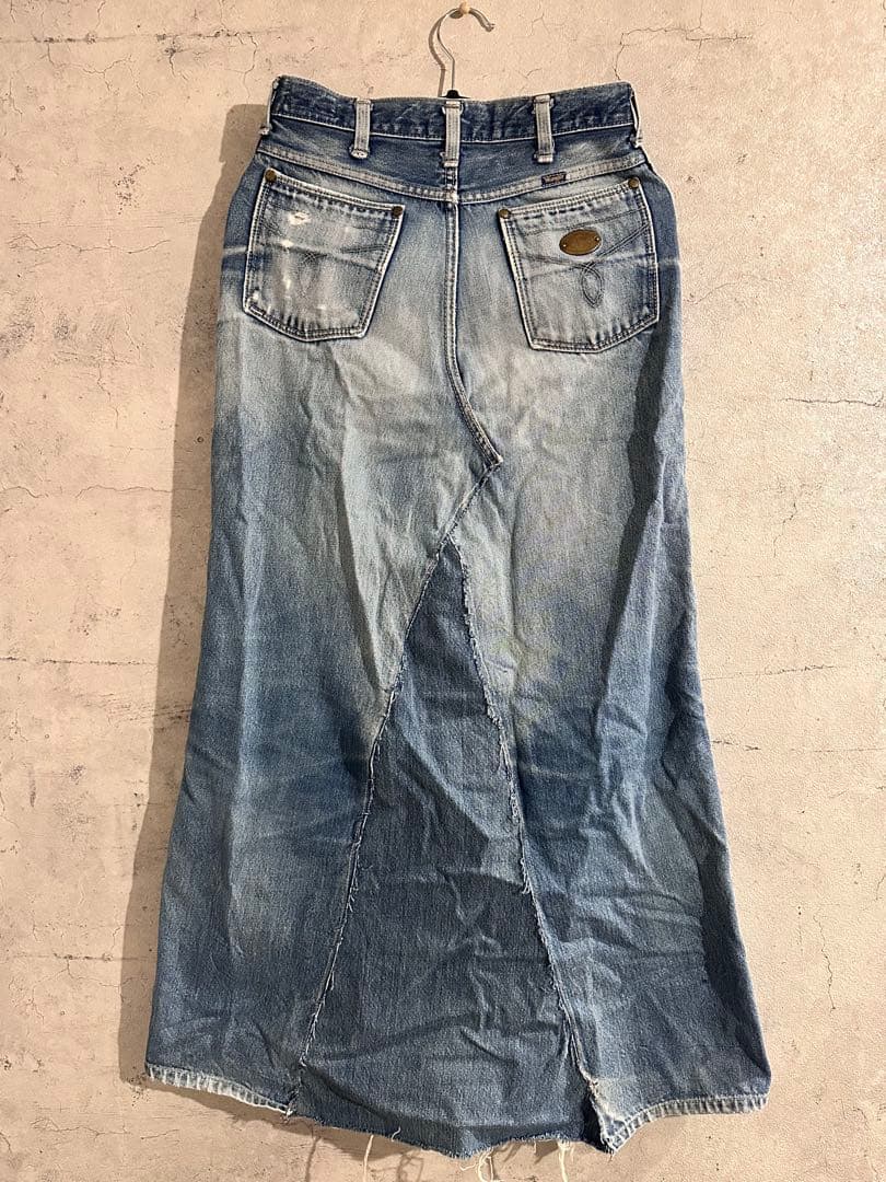 Wrangler デニムリメイク ロングスカート ヴィンテージ