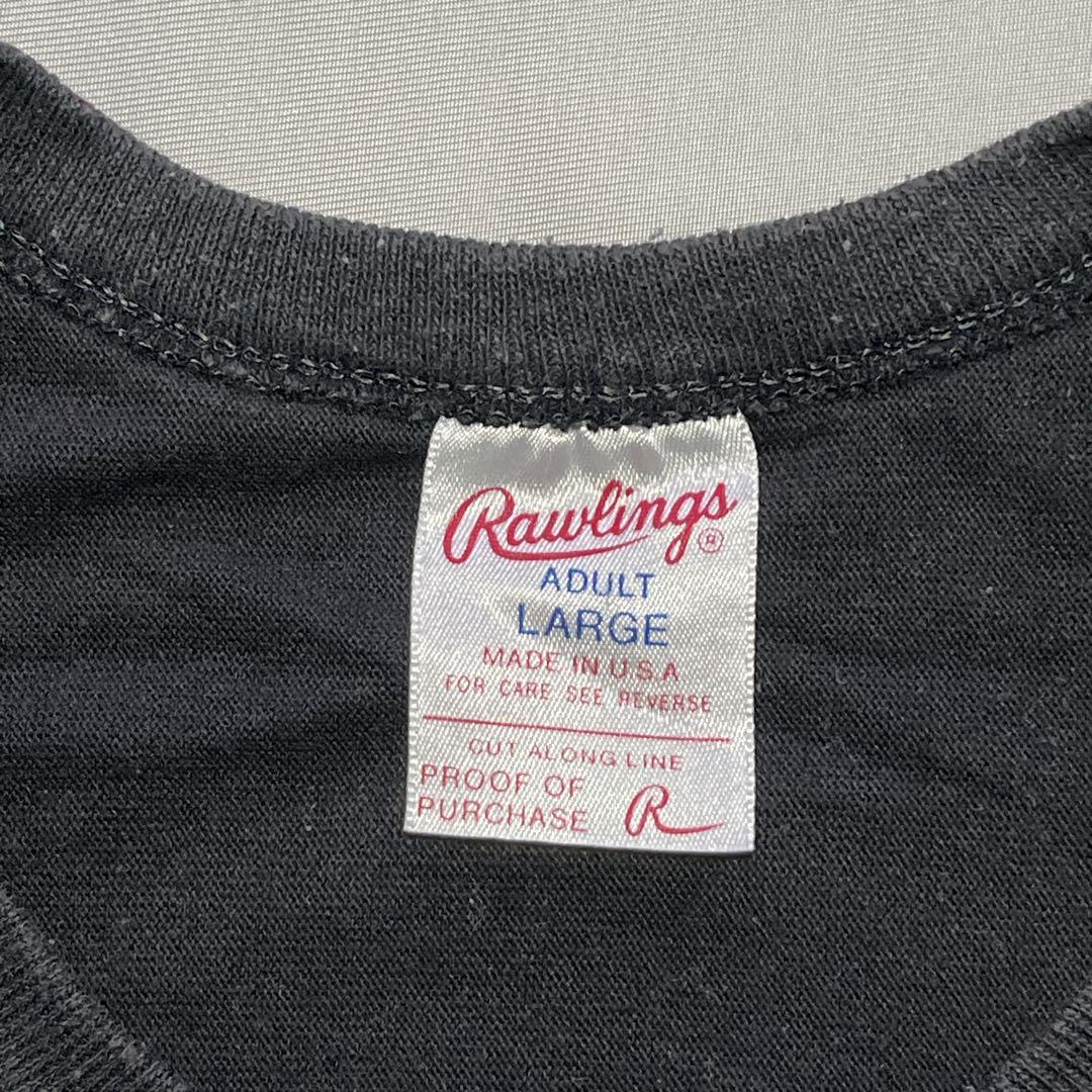 ヴィンテージ Tシャツ　80年代　USA製　ローリングス　レイダース　Lサイズ
