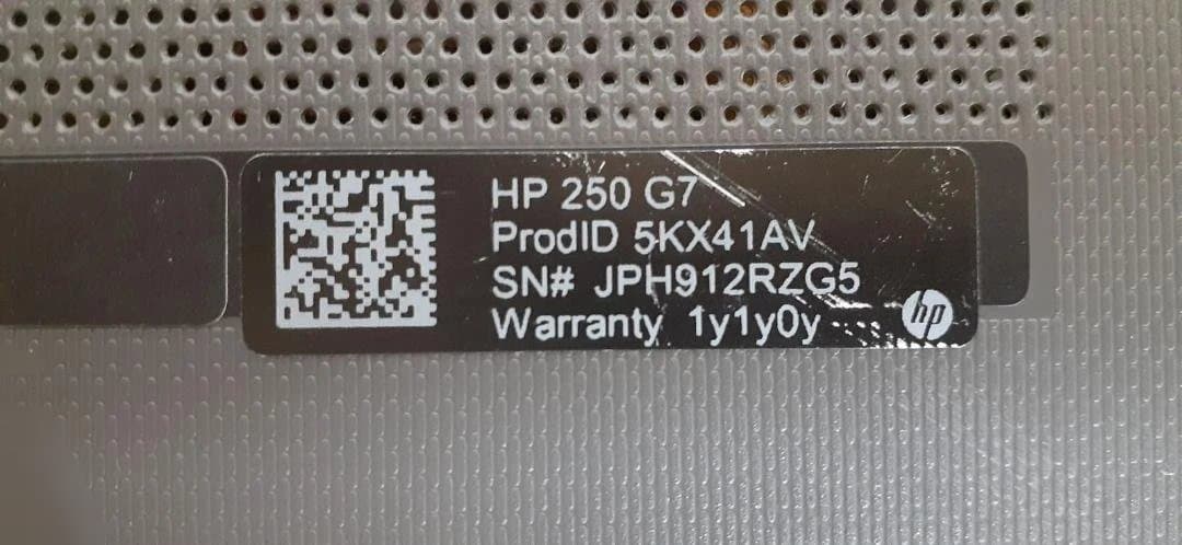 S*n様 80L0216-04　【ジャンク】HP 250 G7 Core i5