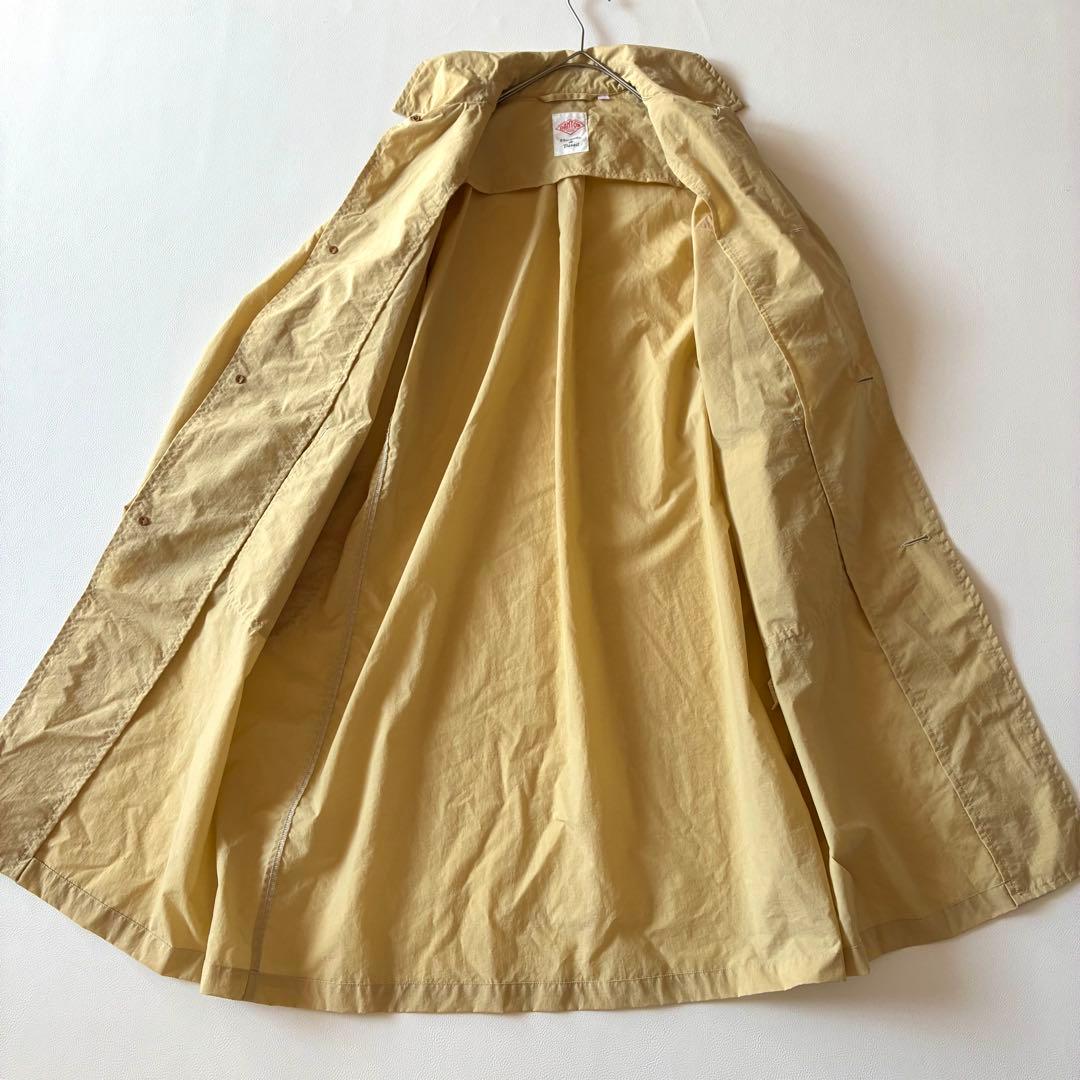 極美品✨ダントン　近年モデル　ナイロンタフタ ステンカラーコート　ベージュ