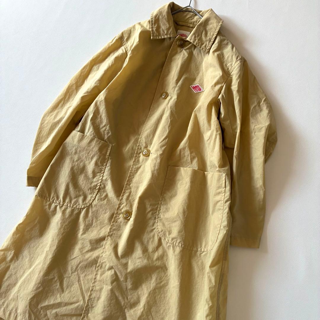 極美品✨ダントン　近年モデル　ナイロンタフタ ステンカラーコート　ベージュ