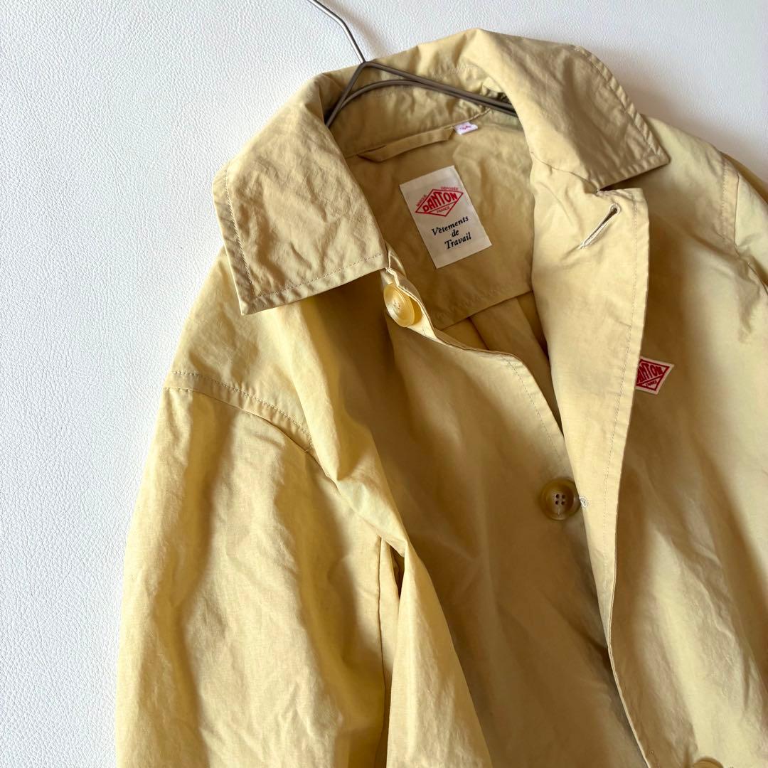 極美品✨ダントン　近年モデル　ナイロンタフタ ステンカラーコート　ベージュ
