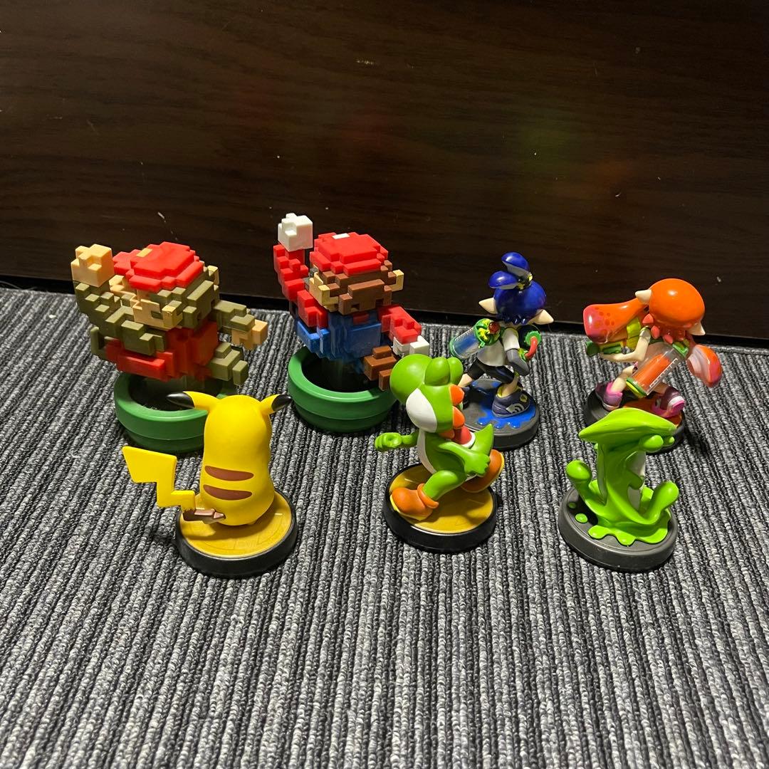 アミーボ　7体セット　マリオ　ヨッシー　ピカチュウ　スプラトゥーン