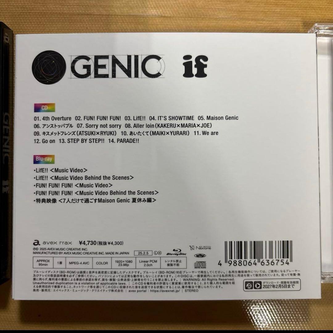 if アルバム　3形態　GENIC 直筆サイン入り