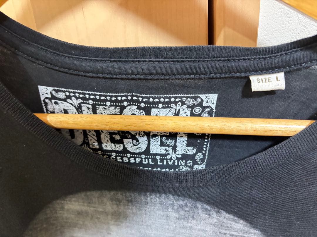 【takato着用】DIESEL ディーゼル ドクロ Tシャツ Lサイズ