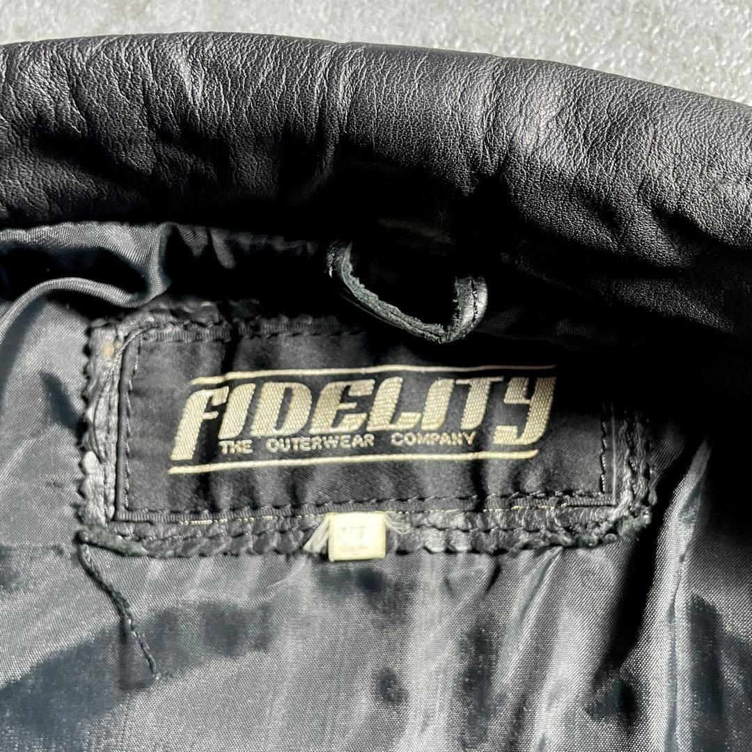 超希少✨️ FIDELITY A-2 フライトジャケット レザー 本革 黒 XL