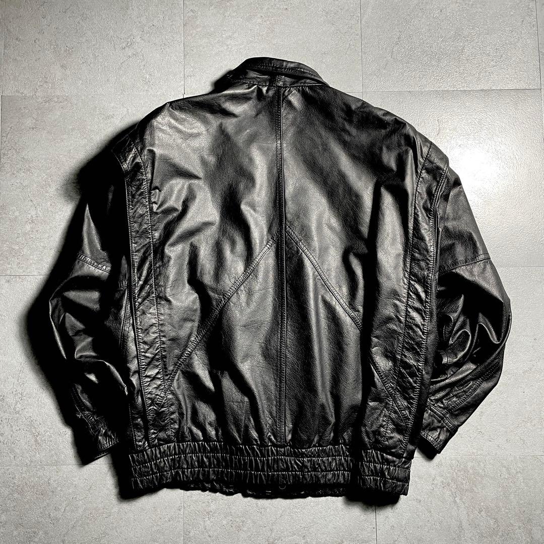 超希少✨️ FIDELITY A-2 フライトジャケット レザー 本革 黒 XL