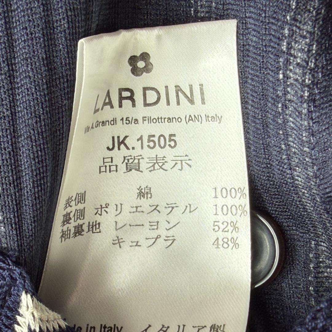 超美品 ラルディーニ テーラードジャケット ニット ネイビー 46 春夏