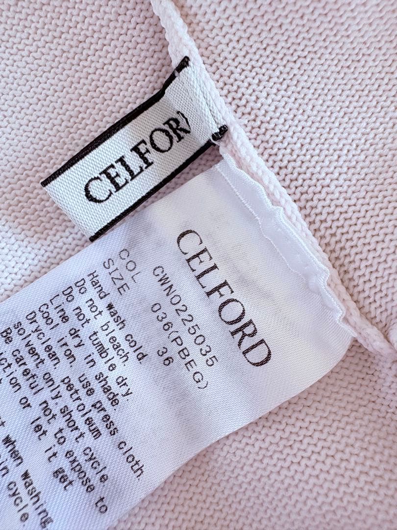 CELFORD カットワークホールガーメントワンピース 新品