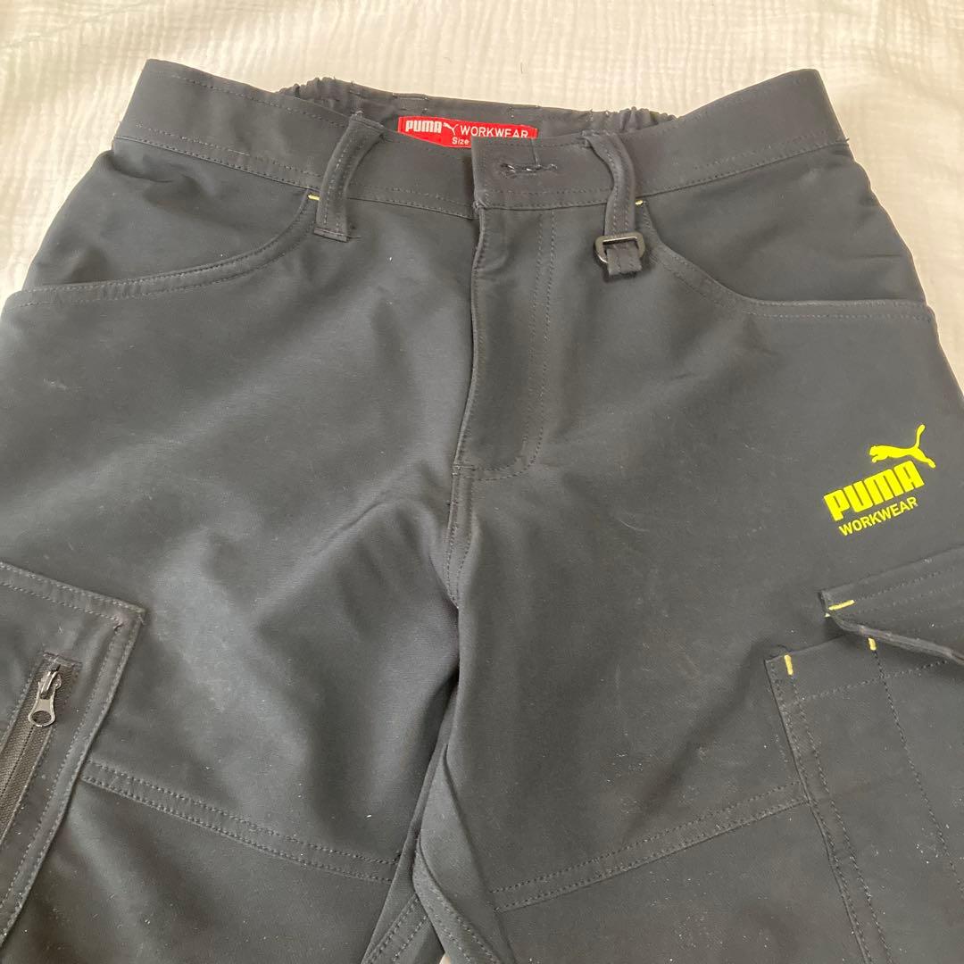 【お値下げ】PUMA WARK WEAR 作業服 上下セット ブラック系 スミ黒