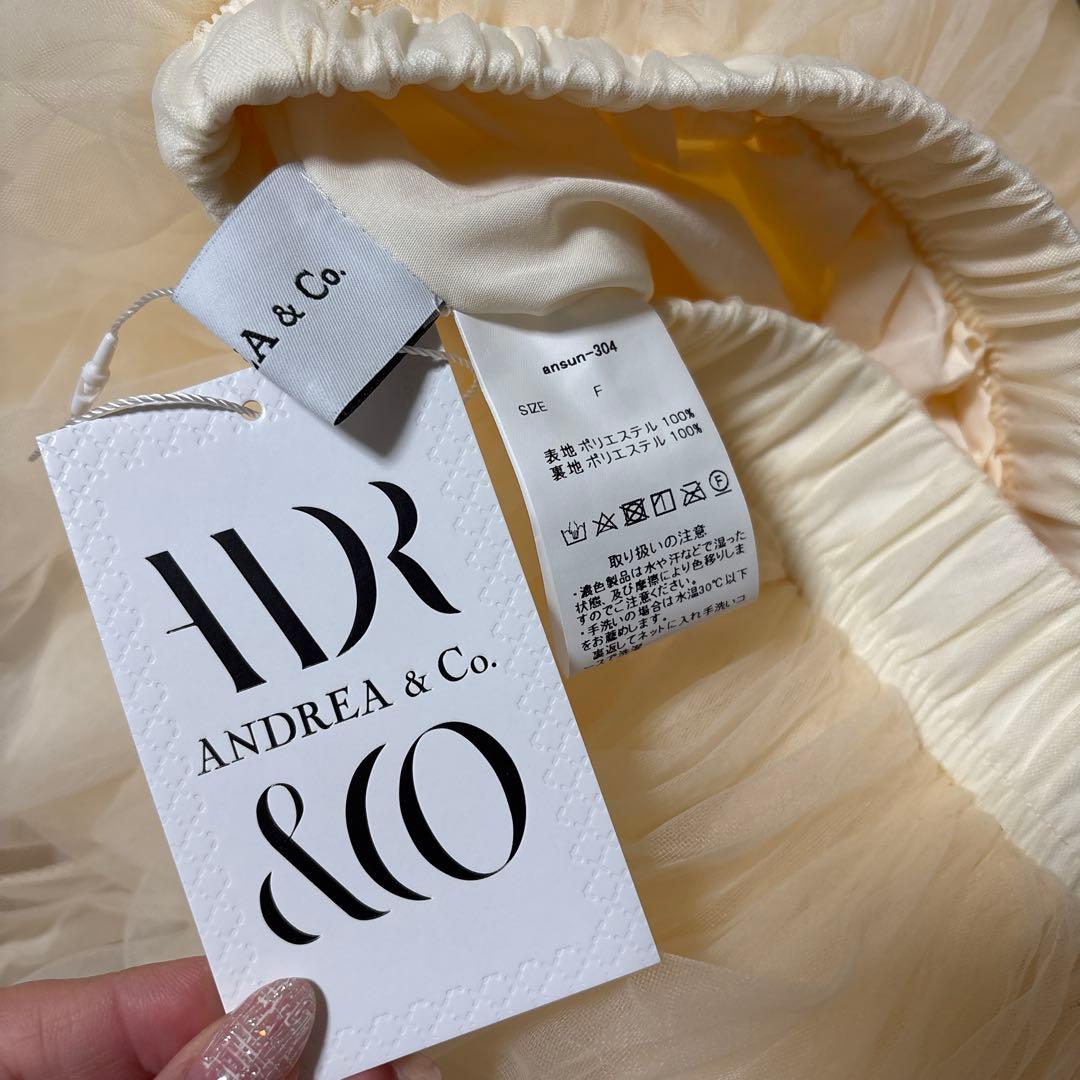 ANDREA&co 新品 フレアスカート チュールスカート