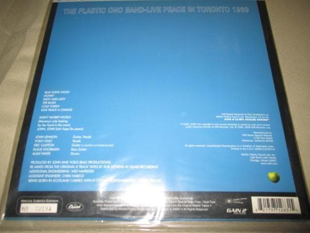 john lennon live peace in .. (未開封限定盤!!)