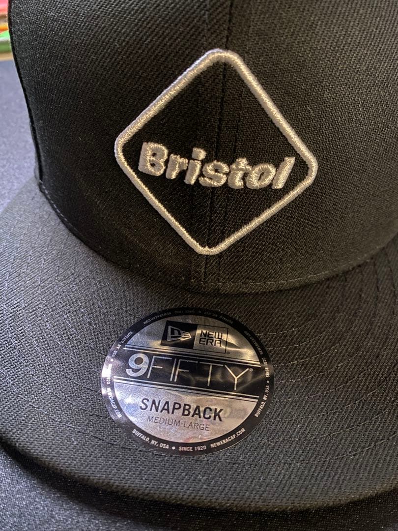 FCRB ブリストル 9FIFTY ブラック　スナップバックキャップ