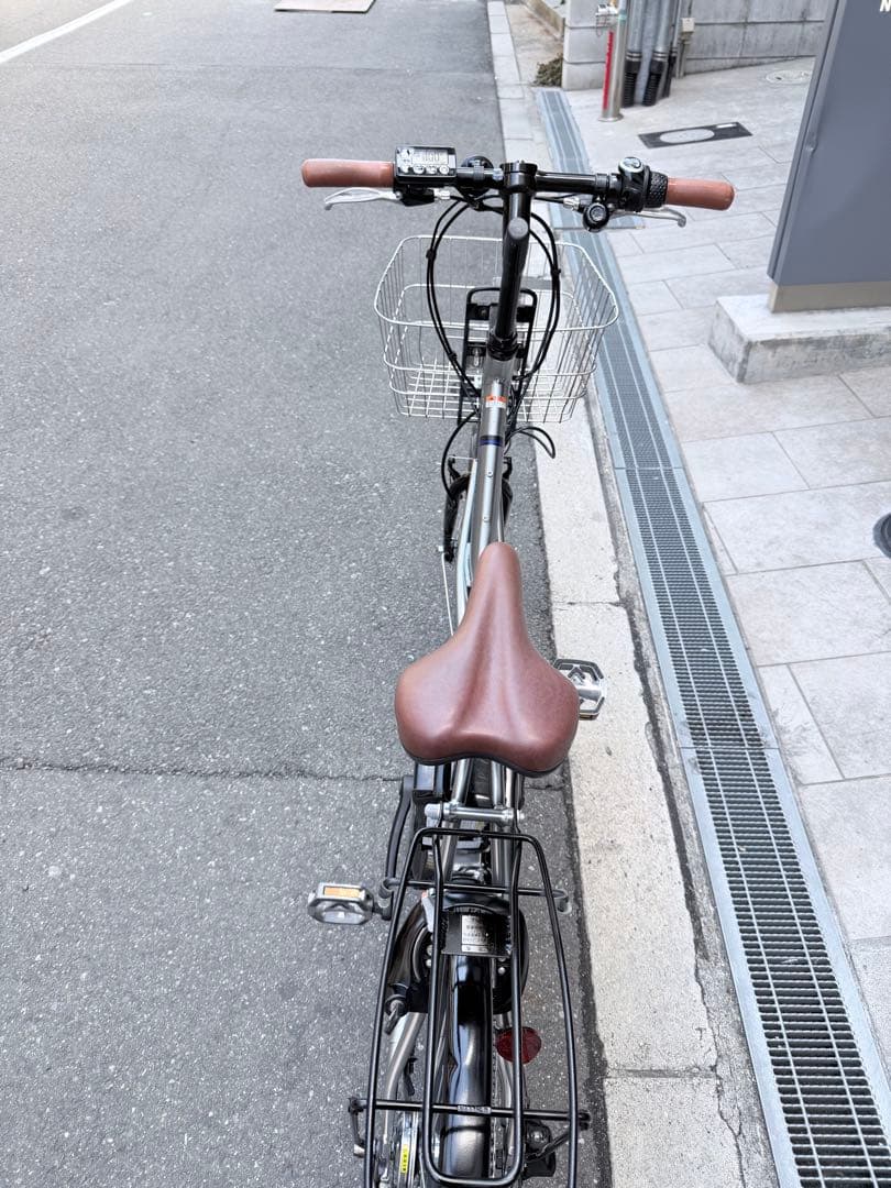 大阪府　ヤマハ　PAS CITY 電動アシスト自転車 シティタイプ 前カゴ付き