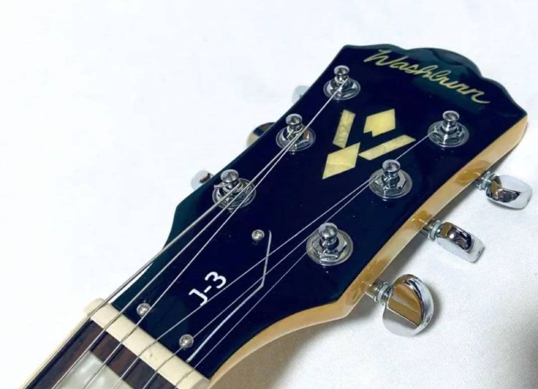 Washburn J-3 NK.フルアコ 純正HC付 美品！