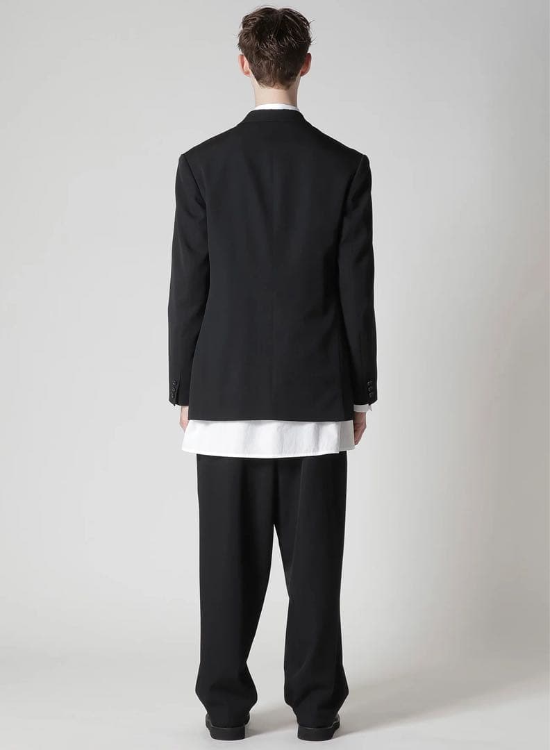 25AW Y's for men ウールギャバジン ラペルタブジャケット