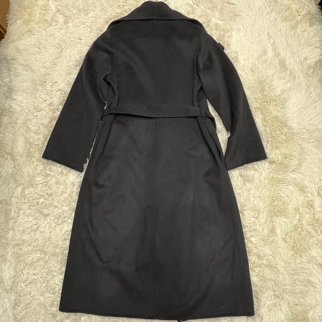 極美品 IVY&OAK (着丈118㎝) ウール　ガウンコート ブラック 38