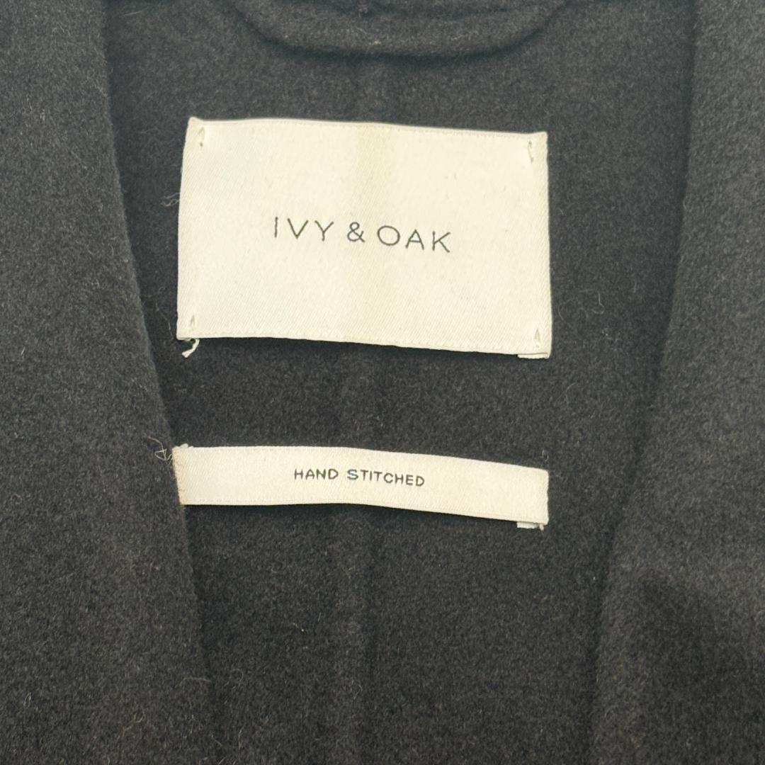 極美品 IVY&OAK (着丈118㎝) ウール　ガウンコート ブラック 38