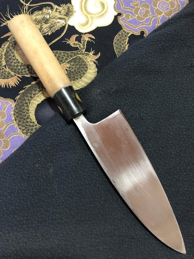 【研ぎ済み】日本鋼・手打ち　小鍛冶國武　出刃包丁　和包丁　ナイフ　料理　釣り