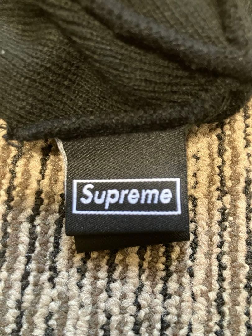 Supreme × newera beanie 黒　シュプリーム