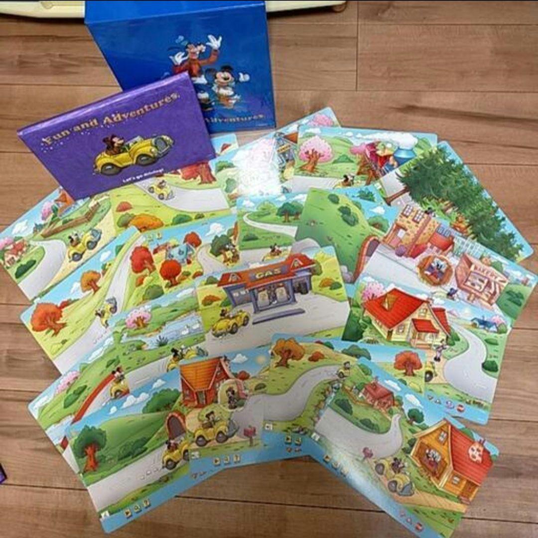 ディズニー英語教材♡ミッキーマジックペンアドベンチャーセット(シール全てあり)