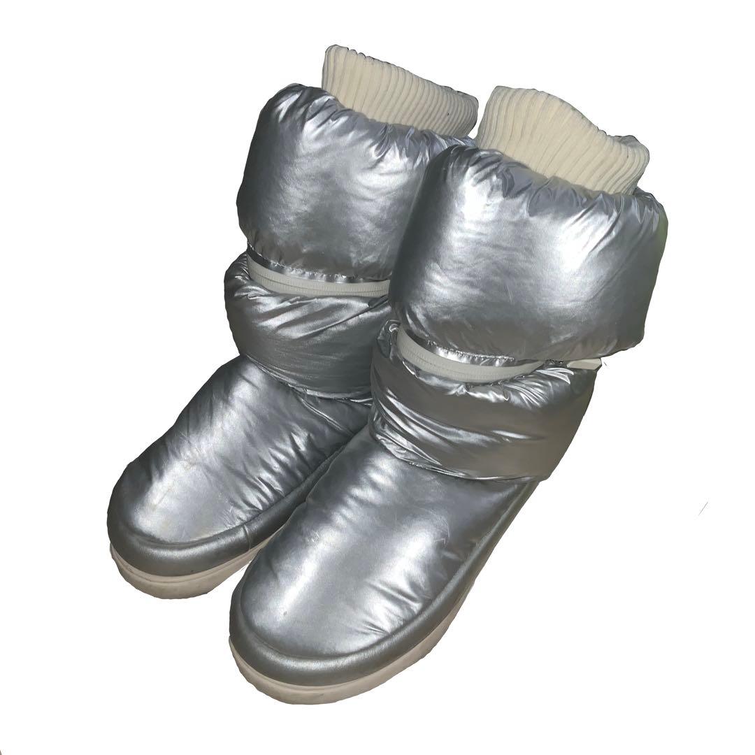 UGG ムートンロングブーツ シルバー 3way Y2K 美品☆
