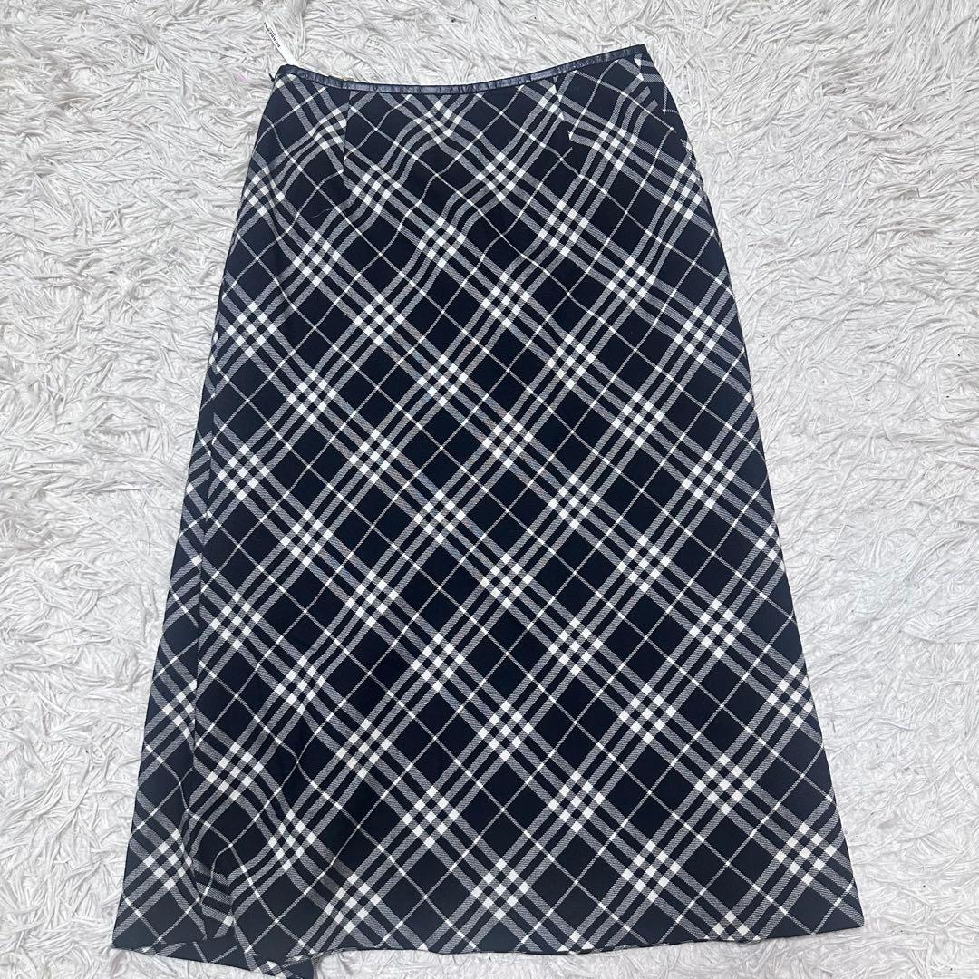 BURBERRY LONDON XL 大きいサイズ ブラックチェック スカート