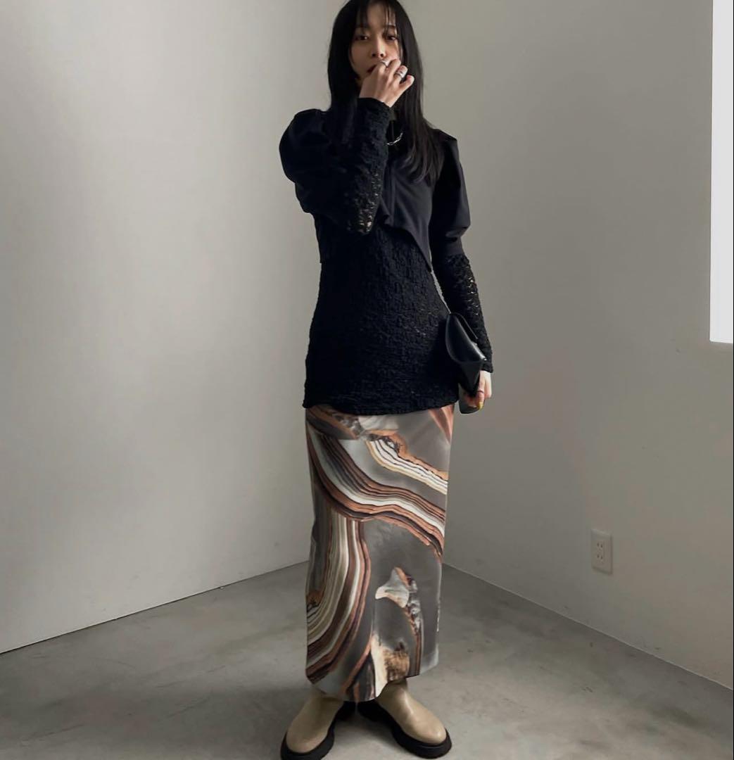 スカート amerivintage CROOKEDSTRATUMTIGHTSKIRT