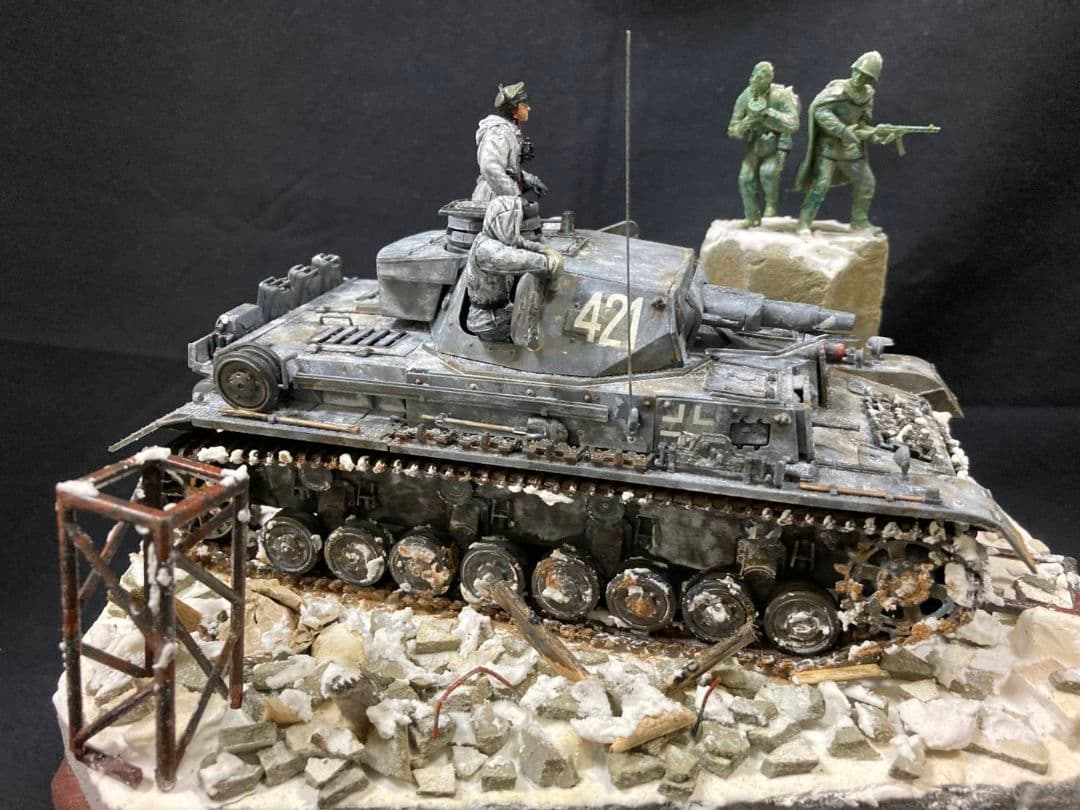 ドイツIV号戦車　スターリングラード　戦車　ジオラマ