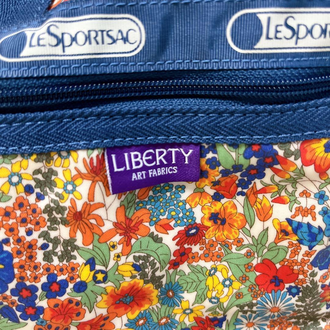 【希少】レスポートサック×リバティコラボ　ボストンバッグ　ショルダー付旅行バッグ