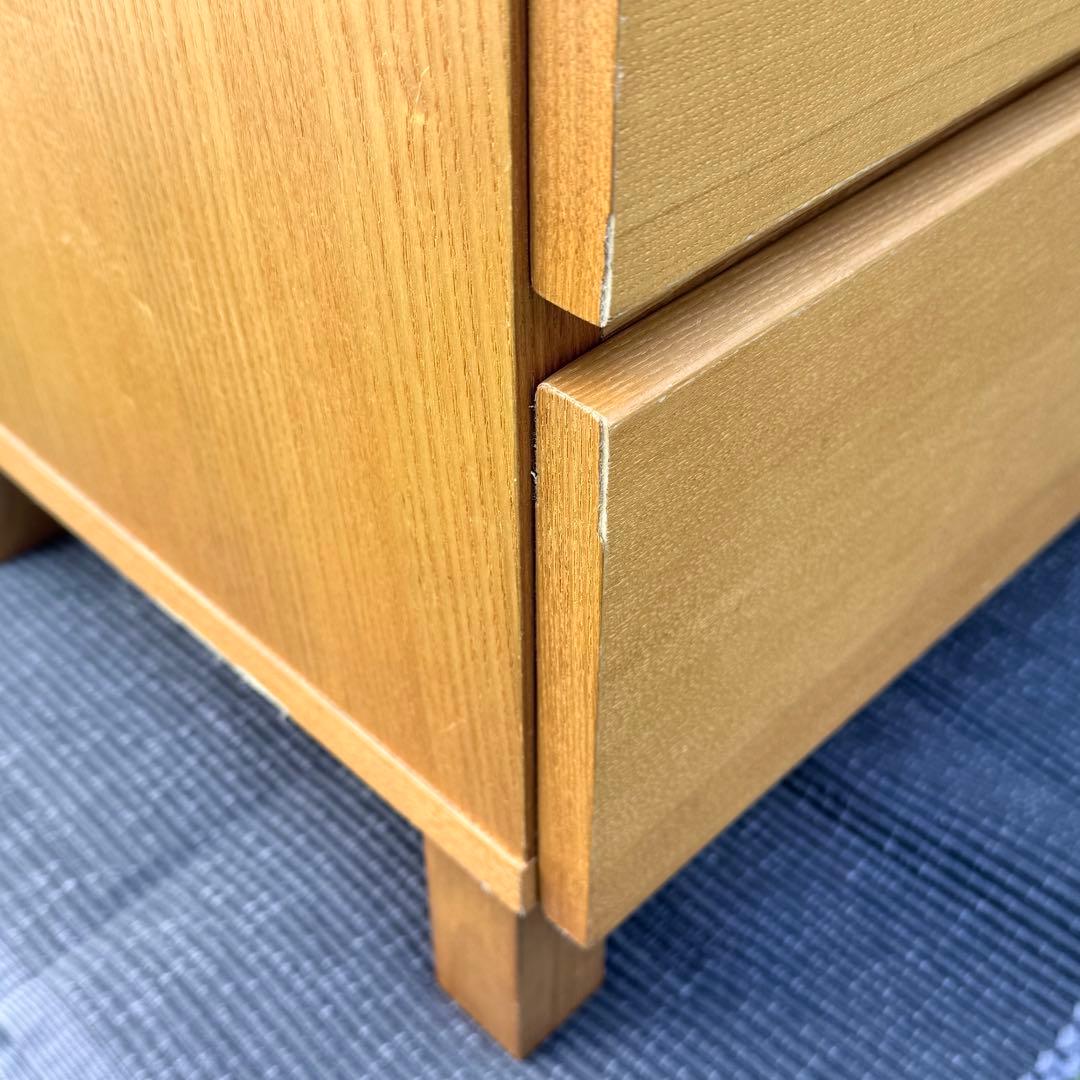 【廃盤】MUJI 木製4段チェスト W400