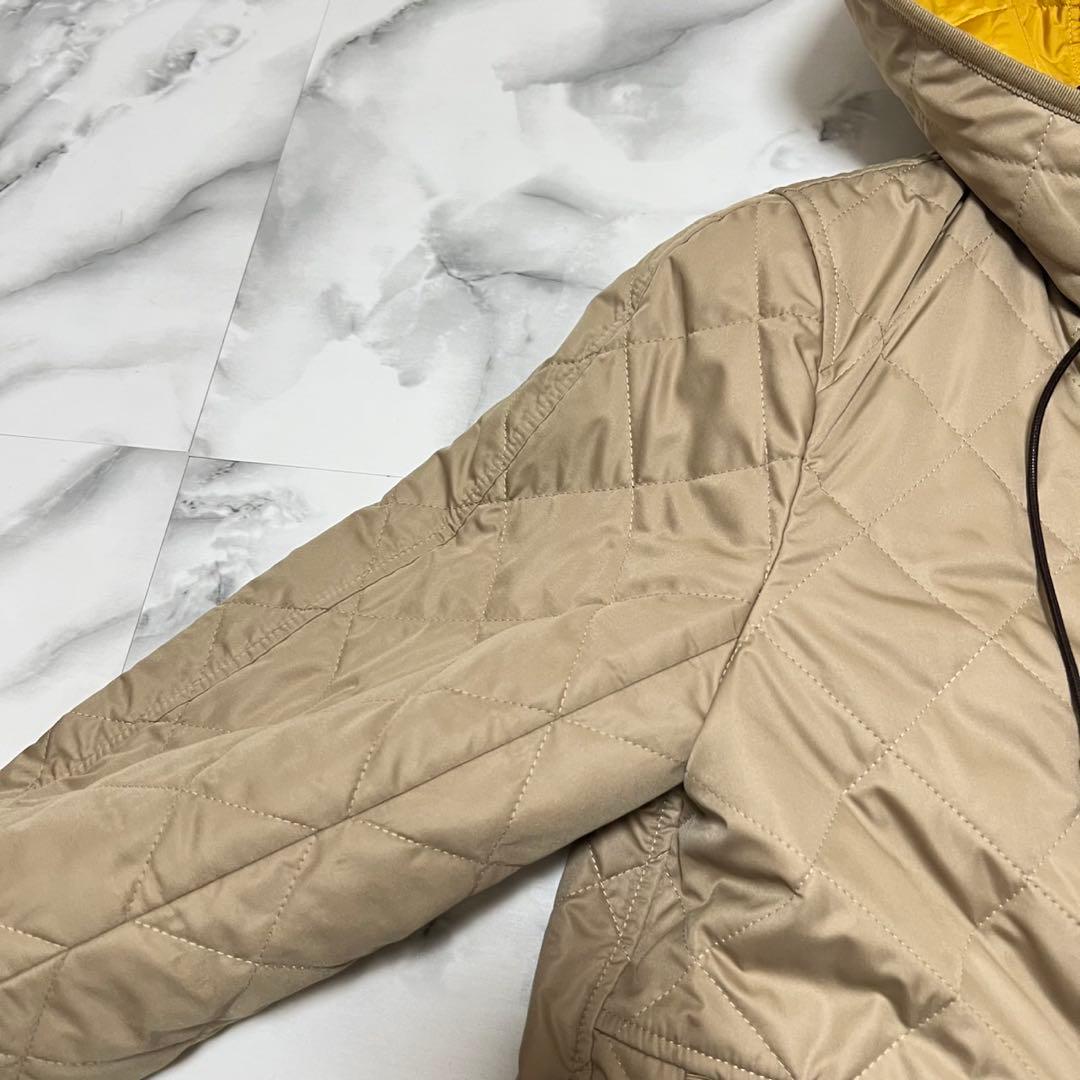 【美品】マッキントッシュフィロソフィー　キルティング　ロングコート　ベージュ　L