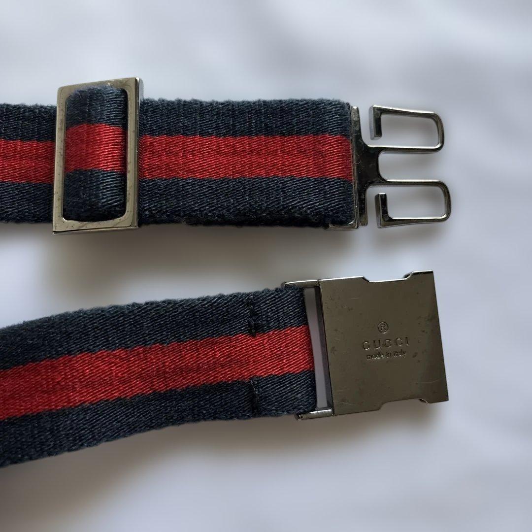 GUCCI GGキャンバス シェリーライン ウエストバッグ