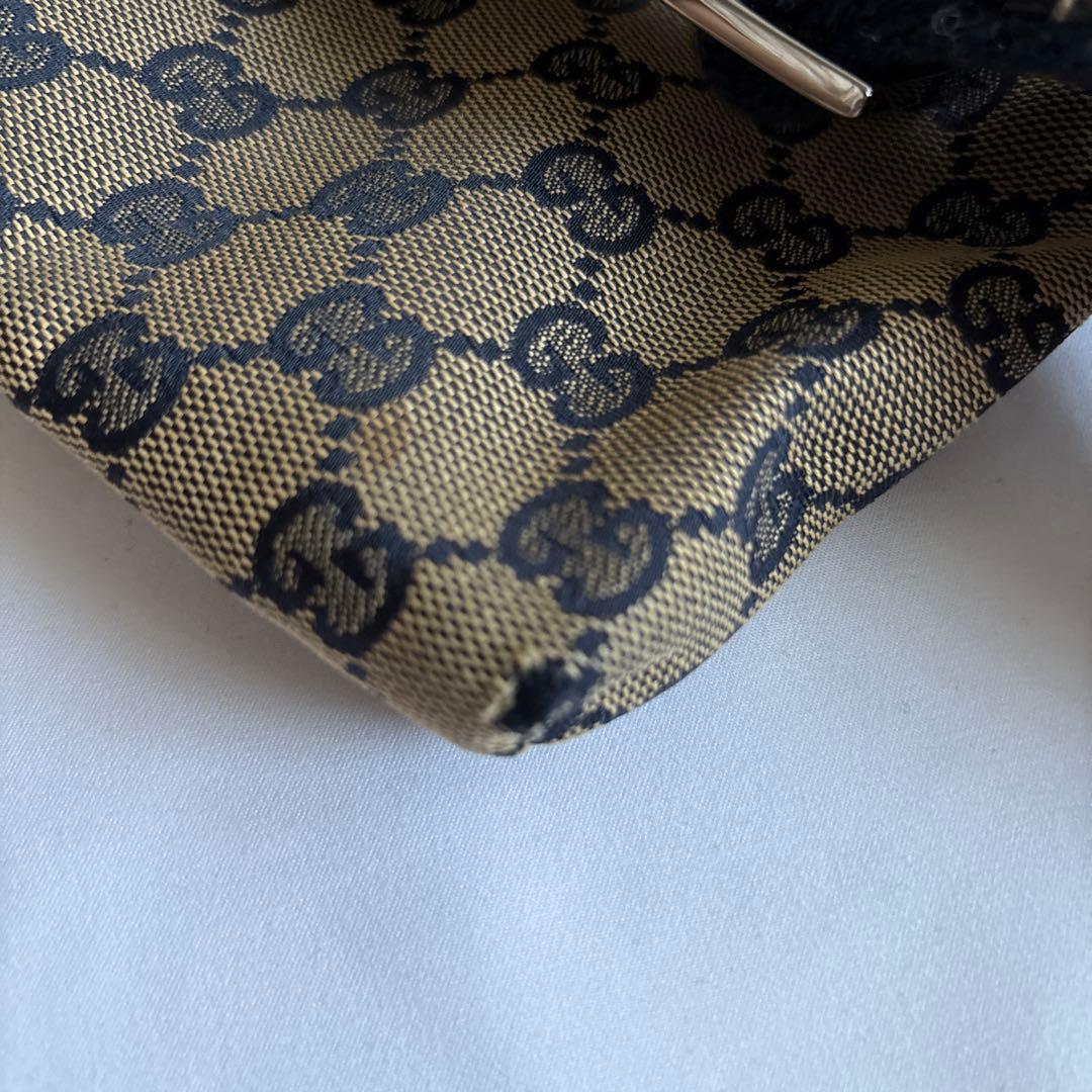 GUCCI GGキャンバス シェリーライン ウエストバッグ