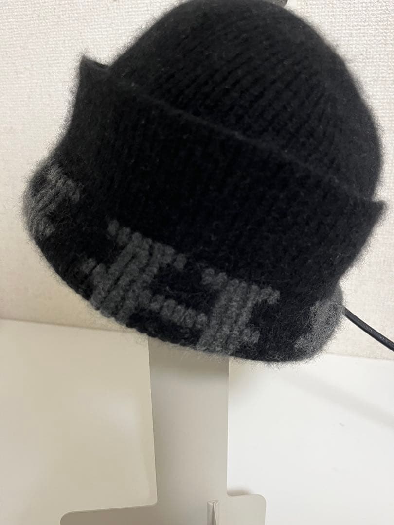 【HERMES】Hロゴ カシミア ニット帽