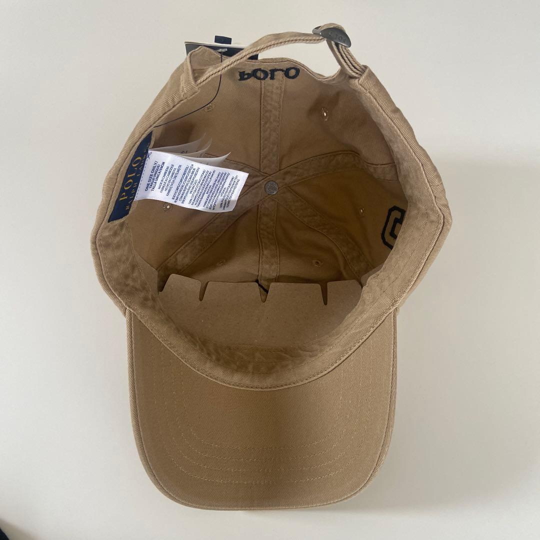 【新品】ポロラルフローレン ビッグポニー　キャップ　ベージュ