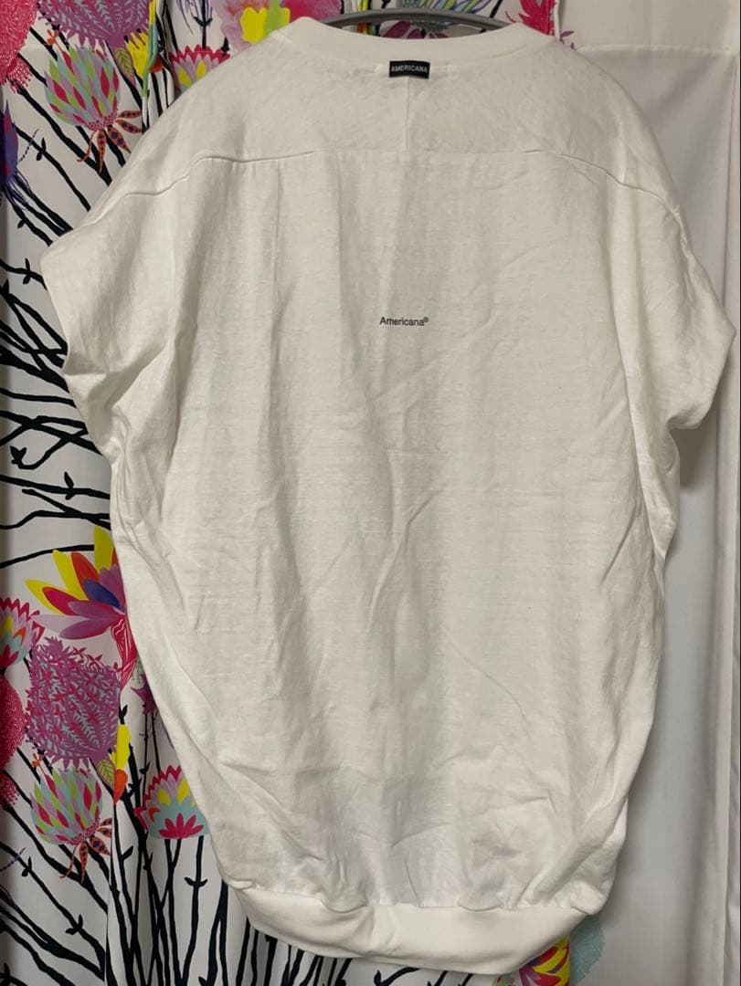 AMERICANA ミッキーマウス ホワイト Tシャツ