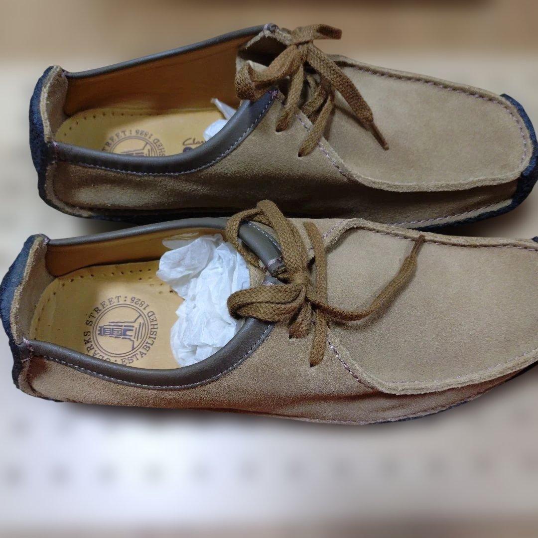 クラークス ナタリー ベージュ スエード CLARKS NATALIE UK8